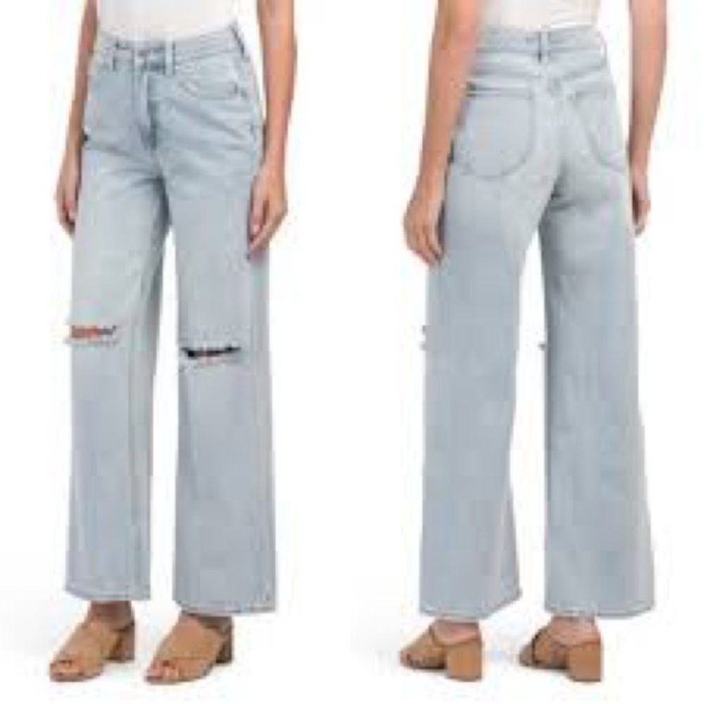 PTCL wide leg distressed jeans size 28 excellent condition